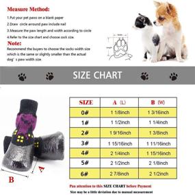 img 3 attached to 🐾 Riccioofy Dog Socks and Shoes Set - Paw Protectors with Straps for Traction Control, Anti-Slip, and Waterproof - Suitable for Small, Medium, Large Dogs and Cats - 4 Pack