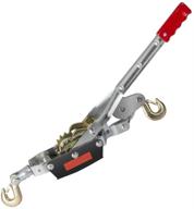 π§ zinnor 4-ton dual gear power puller - heavy-duty hand puller with cable rope - 4 ton capacity, dual gear, 3 hooks - come along cable puller tool - fast 2-5 days delivery and usa shipping logo