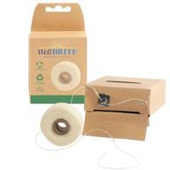 premium natural dental floss thread - 109 yd, 2 pack - gentle and eco-friendly logo