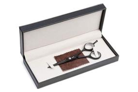 img 1 attached to ✂️ Professional 5 inch Japanese Black Cobalt Hairdressing Barber Scissors & Shears - Ultra Sharp Quality