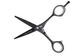 img 2 attached to ✂️ Professional 5 inch Japanese Black Cobalt Hairdressing Barber Scissors & Shears - Ultra Sharp Quality