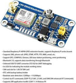 img 2 attached to 📶 GSM/GPRS/GNSS Bluetooth Expansion Board for Raspberry Pi - Support SIM868, Global Positioning, Data Transfer via Bluetooth 3.0, Call Making, Message Sending, and More