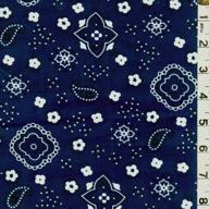 🧣 wholesale navy bandana fabric by the bolt - 15 yards logo