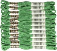 🧵 6-ниточная вышивальная хлопчатобумажная нить светло-зеленого цвета рождественская зелень - dmc логотип
