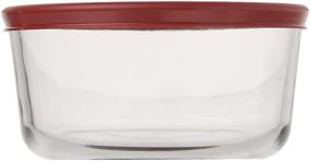 img 2 attached to Anchor Hocking 4 Cup Food 🍱 Storage Containers with Red Lids (Set of 3)