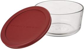 img 1 attached to Anchor Hocking 4 Cup Food 🍱 Storage Containers with Red Lids (Set of 3)