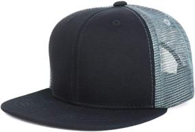 img 3 attached to 🧢 Youth Fashionable Structured Snapback Trucker Accessories and Headwear for Boys