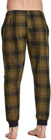 img 1 attached to 👖 CYZ Cotton Flannel Pant Blackish Plaid L: Cozy and Stylish Loungewear for Men