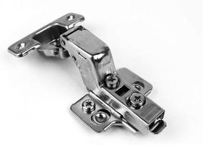 img 4 attached to 🔧 Berta (4 Pieces) Frameless Soft Close European Hinges, 110 Degree 3D Adjustable Clip On Concealed Kitchen Cabinet Door Hinges with Screws