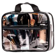 clear toiletry bag transparent cosmetic logo