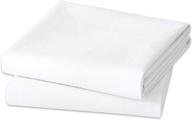 🛌 waterproof flannel crib protector pads - 100% mattress protector, one size, 27" x 50" - pack of 2 logo