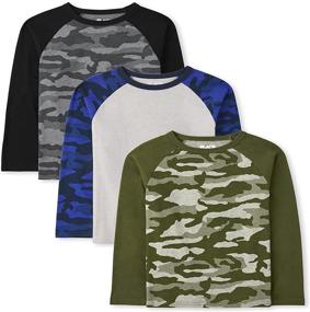 img 2 attached to Childrens Place Sleeve Raglan 3 Pack Boys' Clothing for Tops, Tees & Shirts