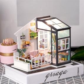 img 1 attached to 🎄 Exquisite Rolife Miniature Dollhouse Furniture for a Festive Christmas Ambiance