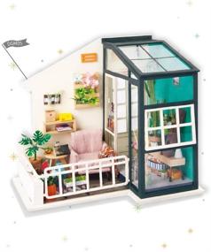 img 4 attached to 🎄 Exquisite Rolife Miniature Dollhouse Furniture for a Festive Christmas Ambiance