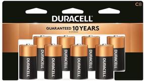 img 1 attached to 🔋 Прочные щеллковые батарейки Duracell CopperTop C - долговечные, универсальные 8 штук для домашнего и коммерческого использования