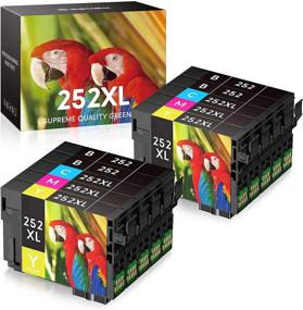 img 4 attached to SEOKOK Remanufactured Ink Cartridges for Epson 252XL 252 XL T252XL120 - 10-Pack (4 Black, 2 Cyan, 2 Magenta, 2 Yellow) - Compatible with Workforce WF-7110 WF-7210 WF-7720 WF-7710 WF-3620 WF-3640