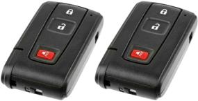 img 3 attached to 🔑 Корпус чехла для ключей Key Fob для бесключевого входа на Toyota Prius 2004-2009 (комплект из 2 штук)