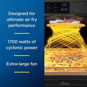 img 2 attached to 🍳 Oster Digital Air Fryer Oven with RapidCrisp: Ultimate 12-Function Stainless Steel Countertop Oven