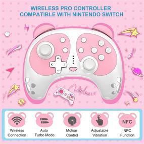 img 3 attached to Wireless Controller STOGA Compatible Vibration Nintendo Switch