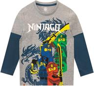 футболка ninjago lego для мальчиков для поклонников ninjago логотип