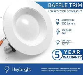 img 2 attached to Heybright HB BT 5 6IN 4PK 5000K Recessed Neutral - Efficient Lighting Solution for Neutral Ambiance