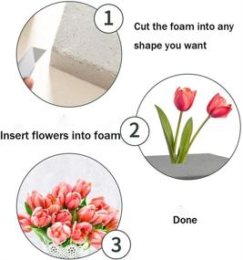 img 2 attached to Pack of 5 CCINEE Dry Floral Foam Bricks for DIY Craft, Florist Supplies Styrofoam Blocks for Artificial Flower Arrangement