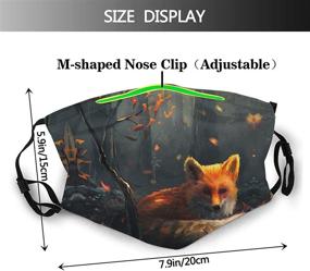 img 3 attached to 🦊 Washable Fox Face Mask for Men and Women - Breathable Balaclava, Reusable, Dustproof