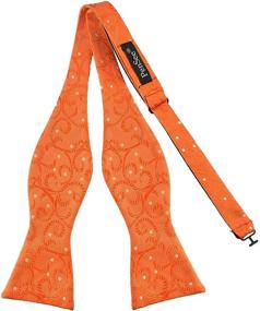 img 4 attached to 🌼 Vibrant Orange Yellow Floral Jacquard Pensee: Exquisite Elegance in Style