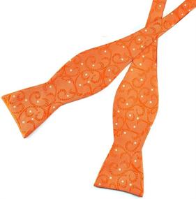 img 3 attached to 🌼 Vibrant Orange Yellow Floral Jacquard Pensee: Exquisite Elegance in Style