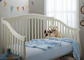 img 3 attached to 👶 American Baby Company 30 X 40 - Мягкий 100% Натуральный Хлопковый Термостат/Вафельный Плед для Завивания, Синий - Мягкий Дышащий Плед для Мальчиков и Девочек: Идеальная Детская Простыня