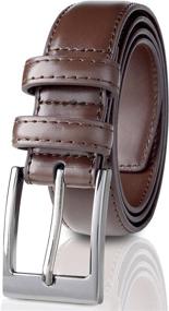 img 3 attached to Sportoli Classic Stitched Genuine Leather Men's Accessories for Belts