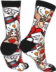 img 3 attached to Christmas Womens Snowman Reindeer Athletic