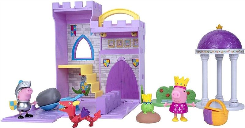peppa pig castle little playset 로고