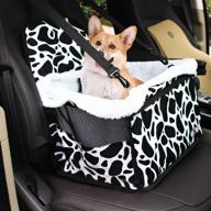 🐶 gooad dog car seat: premium booster for small dogs with clip-on safety leash logo