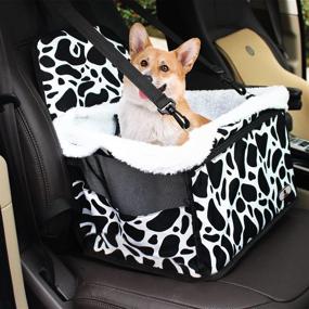 img 4 attached to 🐶 Gooad Dog Car Seat: Premium Booster for Small Dogs with Clip-On Safety Leash