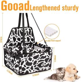 img 2 attached to 🐶 Gooad Dog Car Seat: Premium Booster for Small Dogs with Clip-On Safety Leash