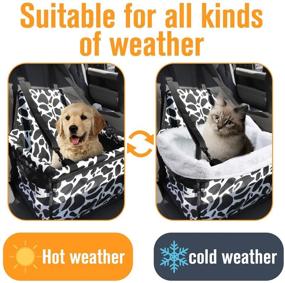 img 1 attached to 🐶 Gooad Dog Car Seat: Premium Booster for Small Dogs with Clip-On Safety Leash