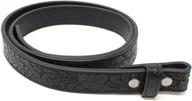 exquisite western scrollwork black xs leather with embossed detailing logo