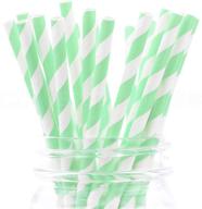 cleverdelights biodegradable paper straws stripe household supplies logo