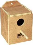 🐦 enhance your bird's habitat with the prevue pet products bpv1101 wood inside mount nest box for finch logo