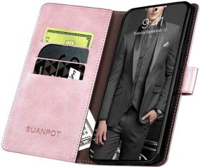 img 1 attached to SUANPOT For Samsung Galaxy A71 5G (Non 4G Version) Leather Wallet Case With RFID Credit Card Holder Flip Folio Book Phone Case Cover For Samsung A71 Case Wallet For Men Women Shockproof Rose Gold