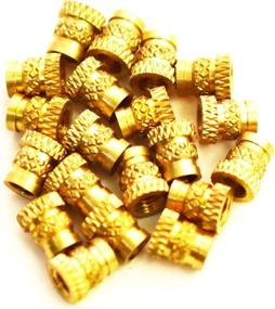 img 1 attached to 🔩 J&amp;J M3 Brass Insert 100pcs - 5mm OD, 5.7mm Length, Female M3 Thread - Heat Sink or Injection Molding