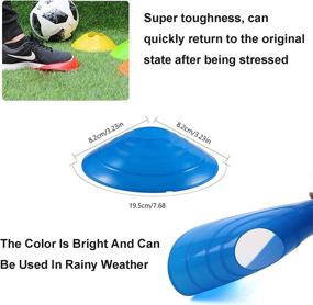 img 1 attached to 🌟 FINGER TEN Soccer Training Equipment for Kids, Youth, and Adults - Adjustable Solo Soccer Trainer with 12Pcs Disc Cones, Agility Ladder, and Soccer Kick Trainer Ball with Adjustable Waist Belt