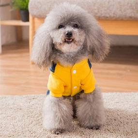 img 3 attached to 👖 Pet Overalls: Adorable Dog Costume Clothes, Denim Outfits for Small & Medium Pets, Boy & Girl Dogs Coats, Jeans, T-Shirts, Sweatshirts