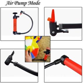 img 1 attached to 🚗 Zento Deals 3-in-1 Hand Siphon Pump for Gas, Liquid, and Air - Manual Travel Emergency Vehicle Pump