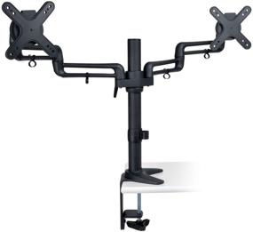 img 1 attached to 📺 Enhance Your Viewing Experience with TRIPP LITE Dual LCD Display Desk Mount Swivel Tilt for 13 to 27-Inches Flat Screen TV (DDR1327SDFC)