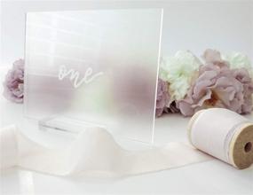 img 1 attached to Pack of 10 UNIQOOO 8x10 Inch Frosted 🎨 Acrylic Sheets for Wedding Acrylic Sign – Stand Not Included