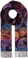 stylish painted paisley oversized cashmink women's scarves & wraps: perfect women's accessories choice logo