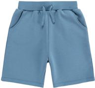 🏻 uncoo boys healthy sport fabric pull on active jogger shorts: 1 or 2 pack options (age 3-12 years) logo