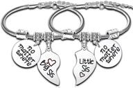 🎁 big sister gifts for little girls: matching charm bracelets, ideal for long distance relationships and women's jewelry logo